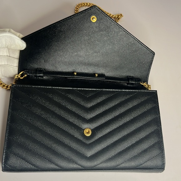 YSL Cassandre Wallet on Chain Black Leather - Picture 9 of 16